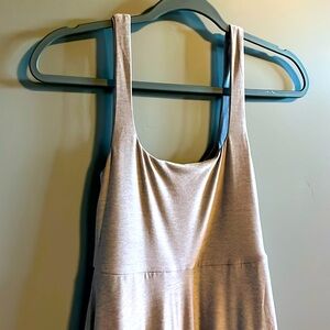 Beyond Yoga Featherweight At The Ready Square Neck Dress - Chai
